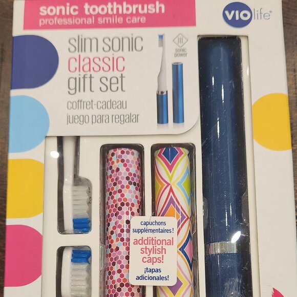 Slim Sonic Classic Gift Set Toothbrush - New - Picture 1 of 2